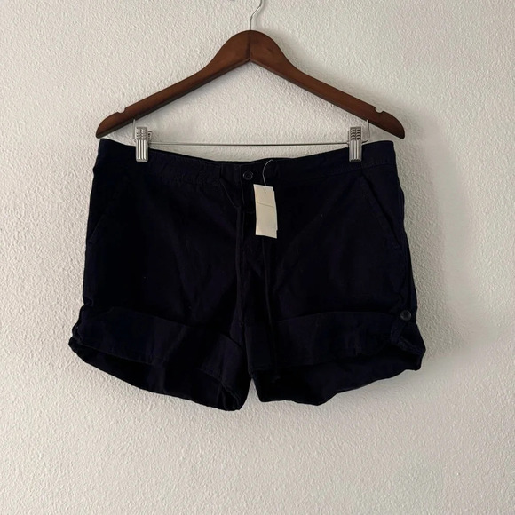 J. Crew New Navy Chino Shorts City Fit Classic Cuffed Summer Size 6 - Picture 8 of 9